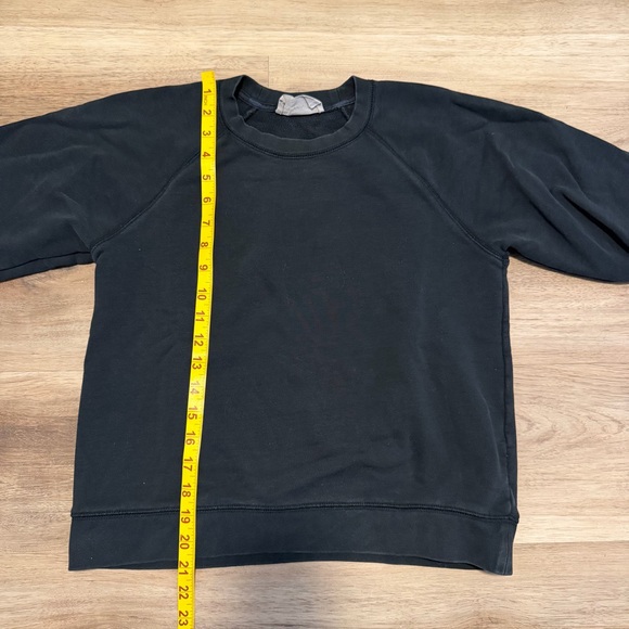 Everlane Women’s Small 100% Cotton Sweatshirt Sweatpants Set Cornflower Black - Picture 6 of 10